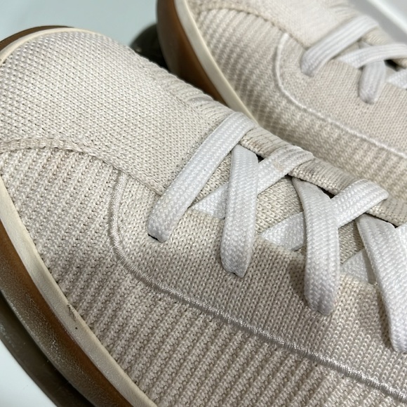 Rothy’s Blond Lace Up Sneakers in Cream and Beige size 9 - Picture 4 of 14